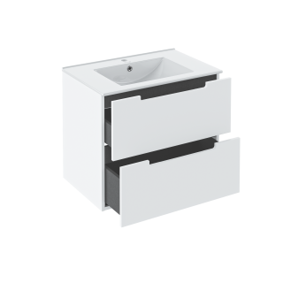 Тумба Runo Lina 80 белая под умывальник Teffy 80 (00-00004605)