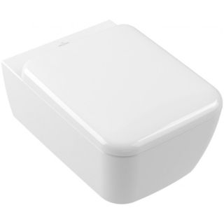 Унитаз подвесной Villeroy Boch  Skyla Комбинированная упаковка со смывом TwistFlush[e],с сиденьем Альпийский белый