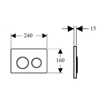 Клавиша смыва Boheme бронза 657