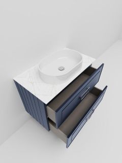 Тумба под раковину La Fenice Cubo FNC-01-CUB-BG-80-2 Синяя матовая 80 см