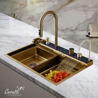 Мойка кухонная Ceruttispa Gloria Pro nano 75 CT11109 Золото