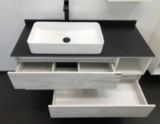 Тумба с раковиной Comforty Прага  00-00014833 120 см Дуб белый