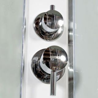 Душевая кабина Deto А09 LED и гидромассажем 90х90х220 см