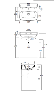 Раковина SIMAS Baden Baden BB10bi*1 белая 60 см