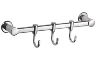 Планка с крючками для полотенец Haiba HB205-3 хром