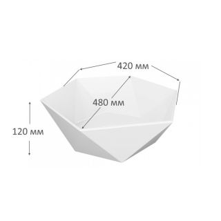 Раковина чаша Maretti GE13NS16-844, белая