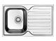 Кухонная мойка IDDIS Strit STR78SDi77S с сифоном 78см сталь