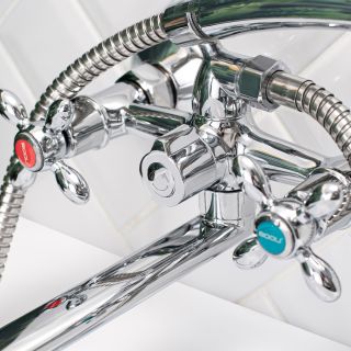 Смеситель для ванны с душем BOOU BA5318-4-C007-B702 хром