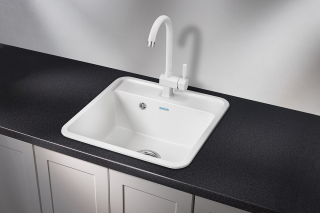 Мойка кухонная Granula Standart 5001, БЕЛЫЙ