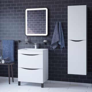 Тумба с раковиной IDDIS Cloud 60см белый CLO60WFi95