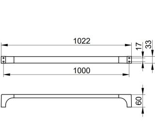 Держатель для полотенца Keuco Edition 11101031000 бронза шлифованная