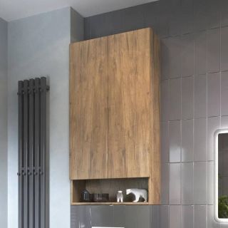 Шкаф подвесной Vigo Wing 195 поставляется в разобранном виде дуб золотой