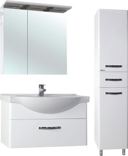 Пенал Bellezza Анкона 40см правый белый 00000011248