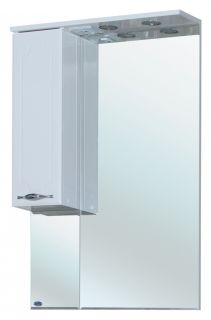 Зеркало-шкаф с подсветкой Bellezza Стелла 65см правый белый 00000002262