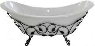 Кованая подставка для ванны Эстет Скарлетт В ФР-00001487 патина