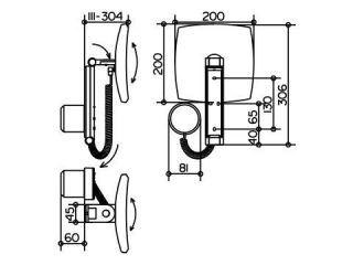 Зеркало косметическое Keuco iLook move 17613039001 хром