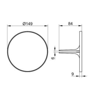 Косметическое зеркало Keuco Royal Modular 2.0 800900000000200 темно-серое