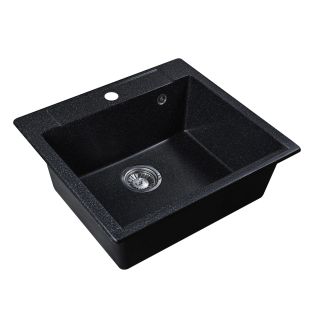 Мойка кухонная Reflexion Cubi 55-CL RX1555CL уголь