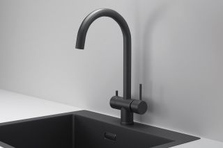 Смеситель для кухни Granula Kitchen Space 7104, ЧЕРНЫЙ МАТОВЫЙ