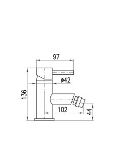 Смеситель для биде Rav Slezak Seina SE945.5K хром