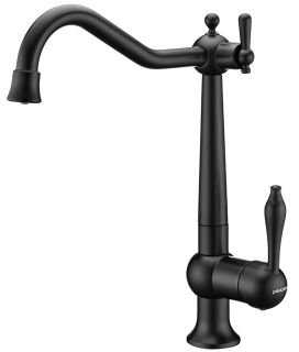 Смеситель для кухни Paulmark Retro Re213226-401 антрацит