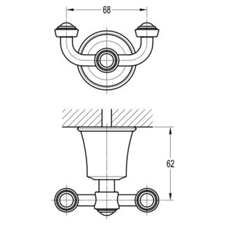 Крючок Swedbe Attribut 2543 терракота