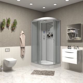 Душевая кабина Niagara NG-3312-14LP 120x80см серебро/матовое