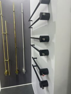 Электрический полотенцесушитель Broner Bruno BV.007.170.0000.G 170 см с кнопкой золото