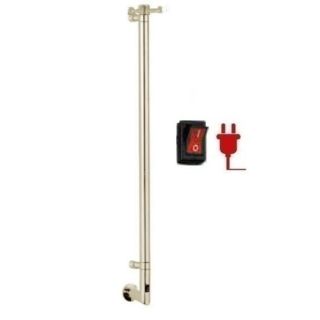 Полотенцесушитель электрический Margaroli Arcobaleno 616/X/S Switch Brushed nickel+Hanger BN 91x12 см брашированный никель