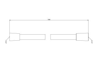 Душевой шланг Gessi Сromalux 01637.299 150 см чёрный матовый