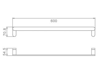 Полотенцедержатель Raglo R300.01.06 чёрный