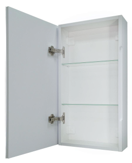 Зеркало-шкаф с подсветкой Continent Allure МВК055 левый 35см белый