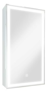 Зеркало-шкаф с подсветкой Continent Allure МВК056 правый 35см белый