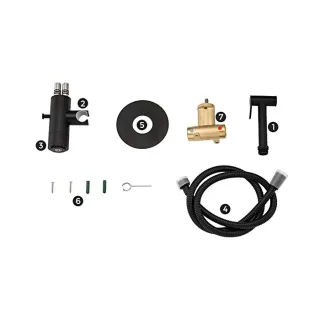 Гигиенический душ со смесителем Gappo G7288-6 чёрный