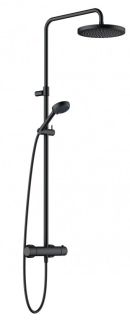 Душевая стойка с термостатом Kludi Logo чёрный матовый 6808239-00