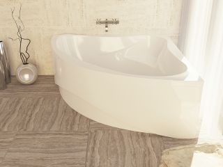 Ванна из искусственного камня AquaStone Флорида 135см белый