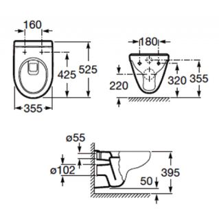 Унитаз подвесной Roca Victoria (Laura) 34630300R