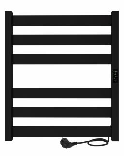 Полотенцесушитель электрический Indigo Oktava Slim 5 LСLOKS5E60-50BRRt 60x50 см чёрный муар