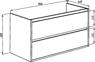 Тумба под раковину Bellezza Лоренцо 100см белый 00000007031