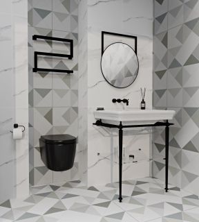 Полотенцесушитель электрический Indigo Sparta DGS40-50BRRt 40x50 см чёрный муар