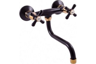 Смеситель для кухни Rav Slezak Morava Retro MK101.5/21CMATZ черный бронза
