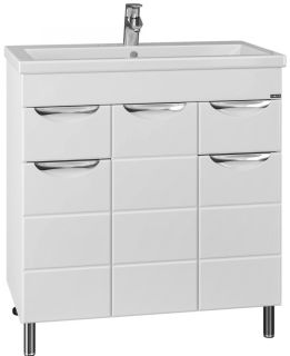 Шкаф-зеркало с подсветкой Onika Ника 206015 левый 60см белый