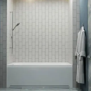 Акриловая ванна 1ACReal Дюна Щ0000046111 обрезанная 150x70 см белый