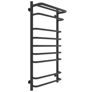 Полотенцесушитель водяной Laris Стандарт 73208013ЧМ с полкой П9 50x100см чёрный матовый