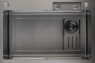 Мойка кухонная GranFest METAL 7545 PVD графит