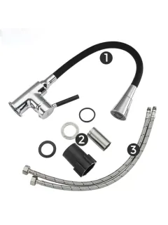 Смеситель для кухни Frap F4044 черный