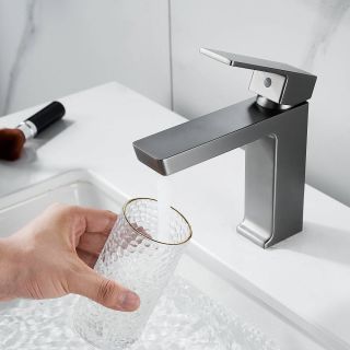 Смеситель для раковины Rose R1801T-1 оружейная сталь