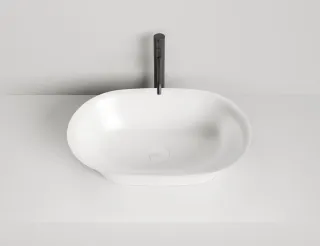 Накладная раковина Salini Mona S-Stone 110821M 60см белый матовый