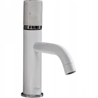Смеситель для раковины Boheme Stick 121-W-MR-WHITE белый/белый мрамор