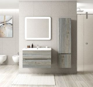 Шкаф подвесной Art&Max Techno 40x160см правый сосна AM-Techno-1600-AC-SO-LW635-R